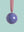 Indigo and Mauve Colourblock Bauble