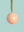 Peach and Olive Colourblock Bauble