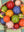 Olive and Red Large Colourblock Bauble