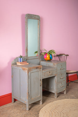 Grey Vintage Dresser Unit
