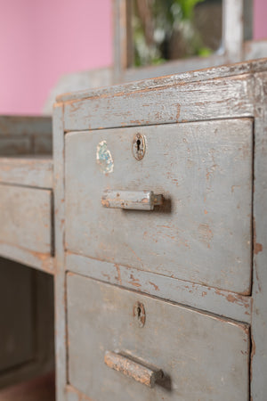 Grey Vintage Dresser Unit