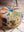 Vintage Fabric Pumpkin Pouffe
