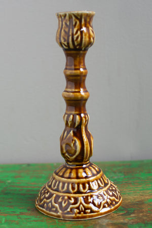Moulded Metal Ceramic Candle Holders