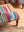 Striped Velvet Footstool