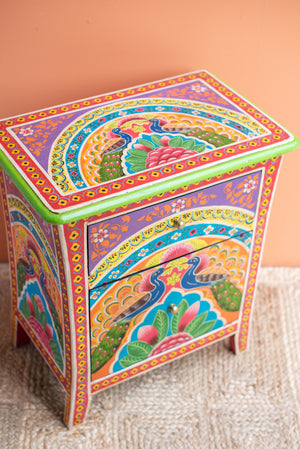 Sisika Hand Painted Bedside Cabinet