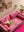 Milla Pink Bird of Paradise Velvet Sofa