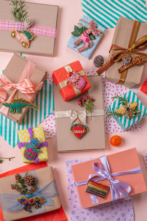 Pink Car with Tree Decoration (Virgin Plastic Free)